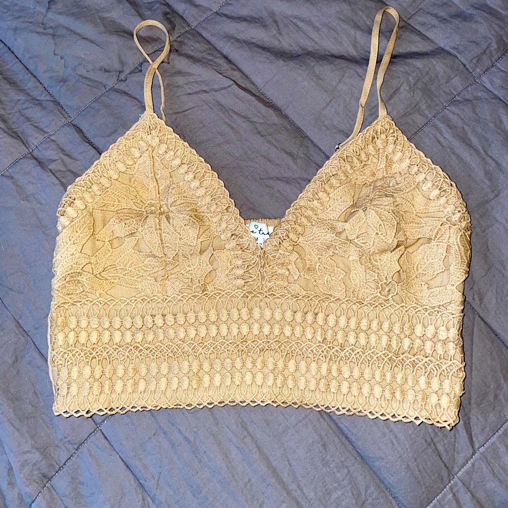Tan crop cami